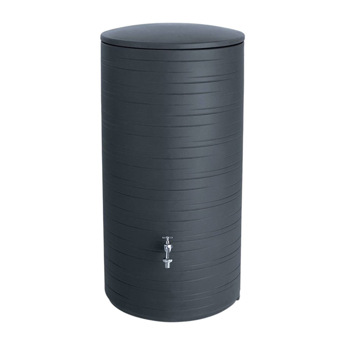 Bidón para agua de lluvia NOVARA de 280L color Antracita