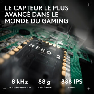 Souris Gamer Sans Fil LOGITECH PRO X2 SUPERSTRIKE LUNAR ECLIPSE