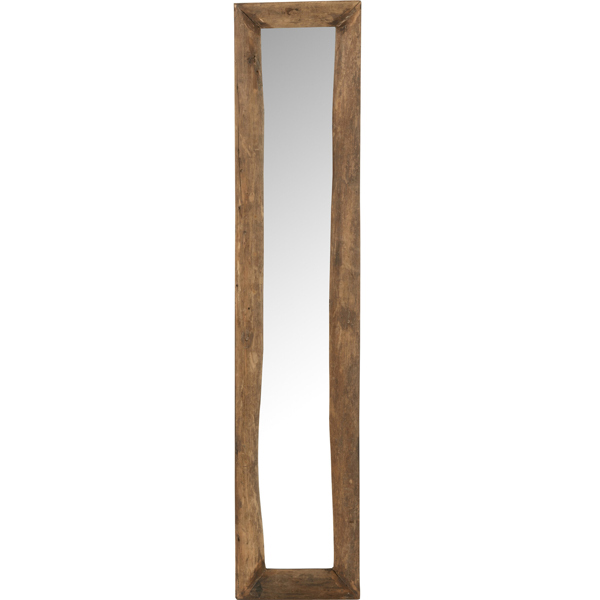 J-Line miroir Murale Slim - bois - marron - small - 120 x 24 cm