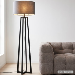 Lampadaire Timon 160cm noir Kare Design