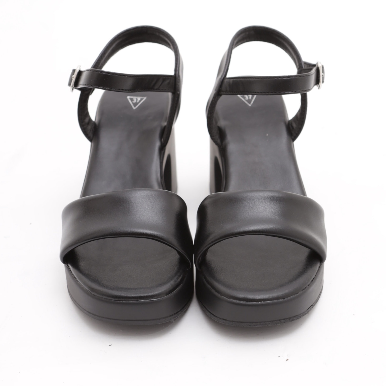 SANDALI CINTURINO CHOCOLA' NERO