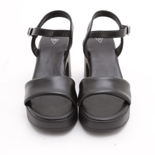 SANDALI CINTURINO CHOCOLA' NERO