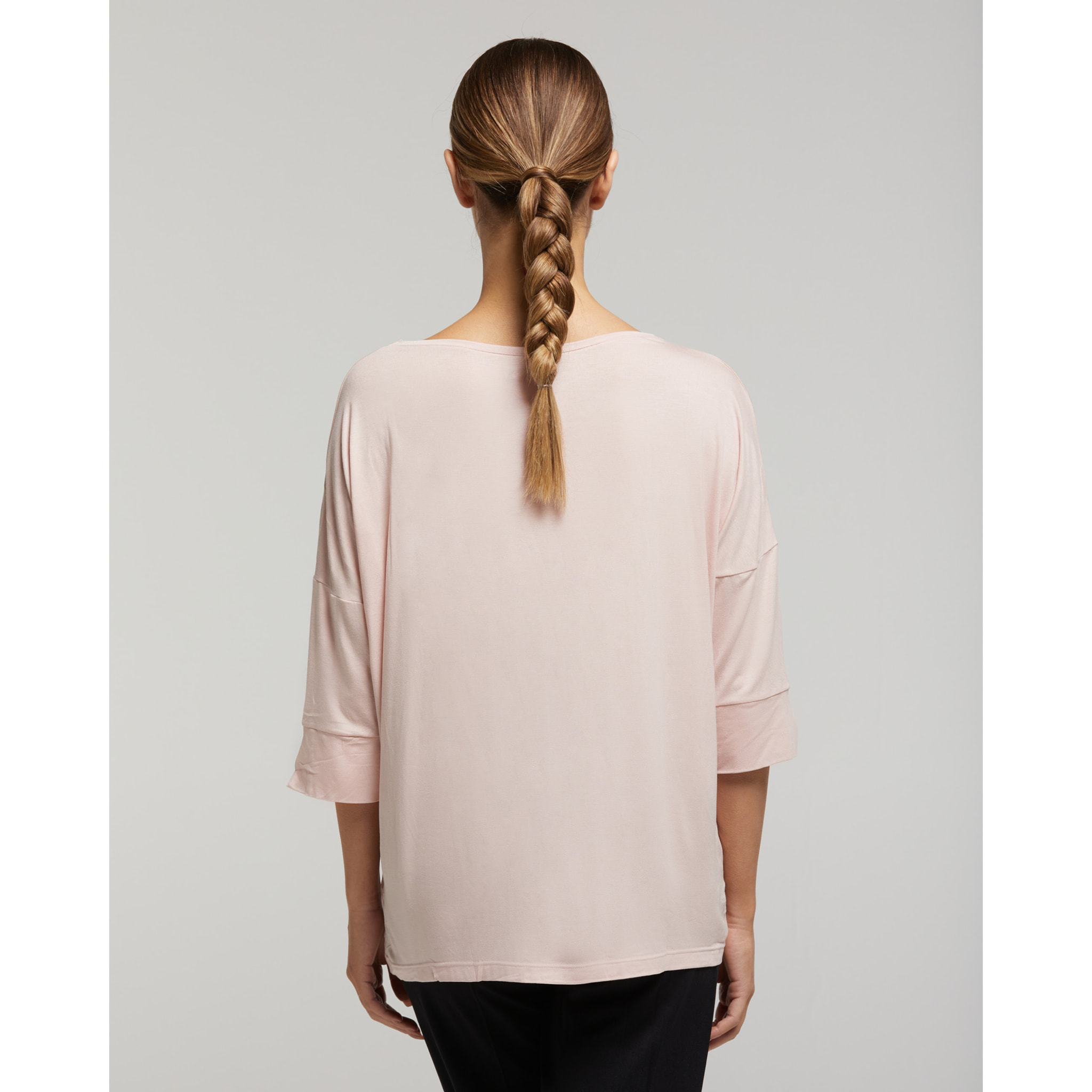 Maglia manica lunga in viscosa sostenibile vestibilità over