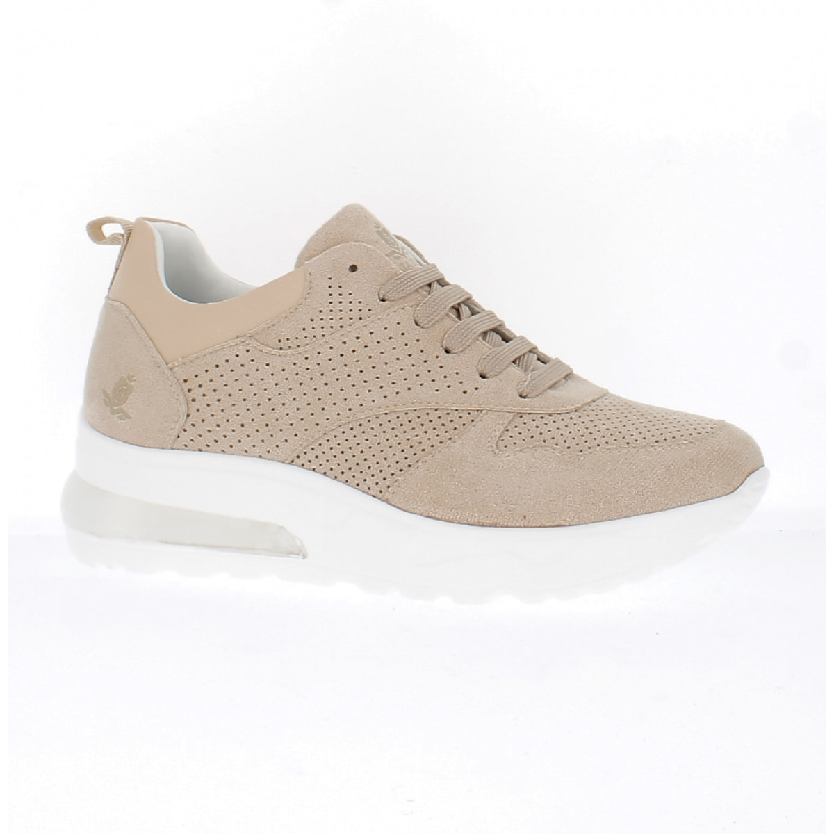 Armata di Mare Scarpe Donna Sneakers Casual con la Zeppa con Soletta Rimovibile in Memory Foam AMD S22H1017 Beige