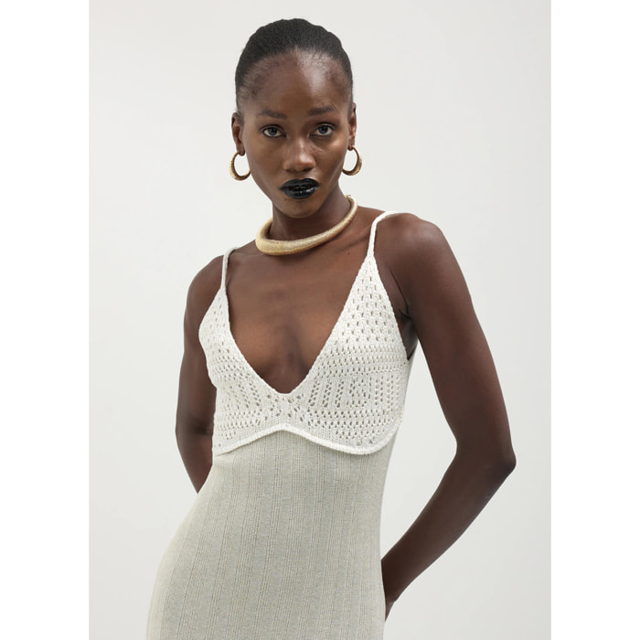 Abito in maglia crochet
