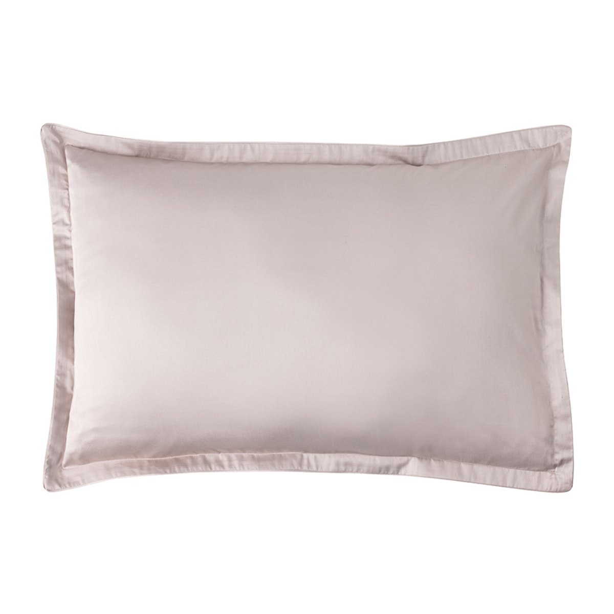 Taie d'oreiller imprimée en satin de coton bio, SHALIMAR, Rosee