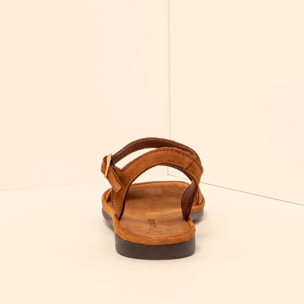 Sandalias N5693 NOBUCK LAVADO CUERO / TULIP color Cuero