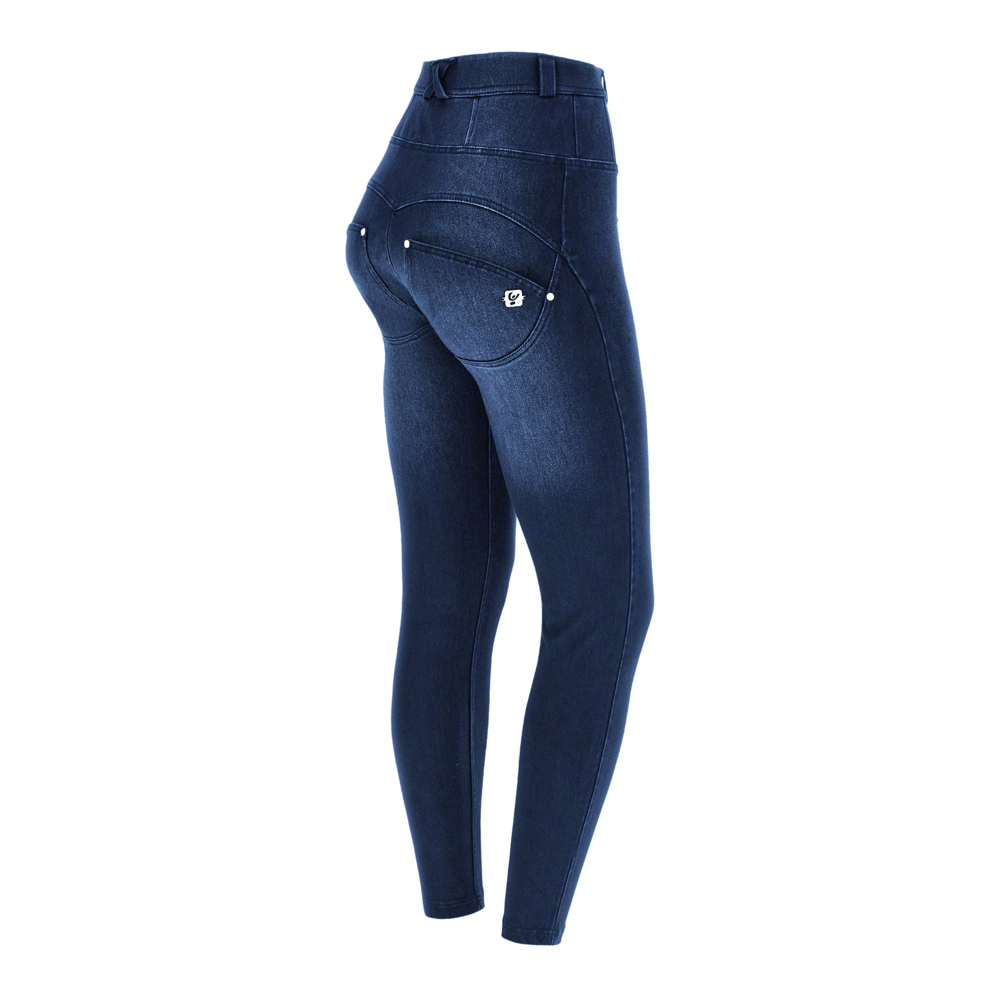 Jeans WR.UP® in navetta con vita altissima stile bustier