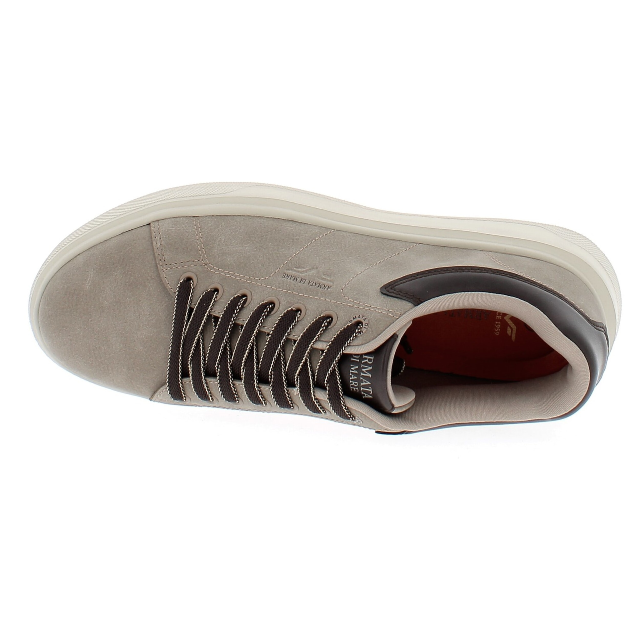 Armata di Mare Scarpe Uomo Court Maxi Sneakers Casual con Soletta Rimovibile in Memory Foam AMU 2M842 Taupe