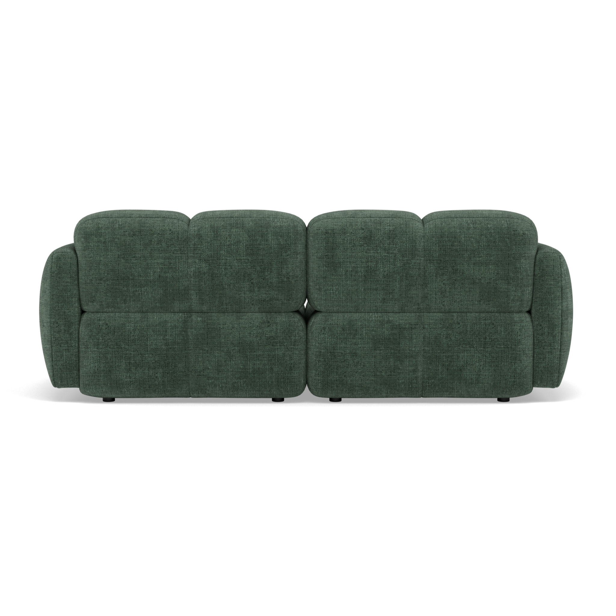 Grace - canapé modulable 2 places en velours texturé - Vert