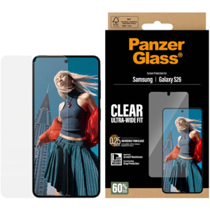 Protège écran PANZERGLASS Samsung Galaxy S26 verre trempé