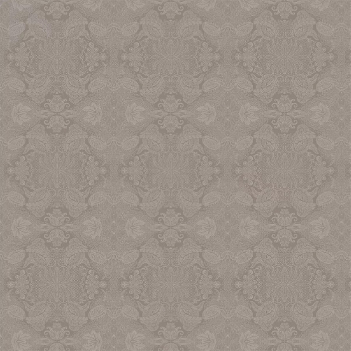 Nappe pur coton enduit motif jacquard beige Mille isaphire beige