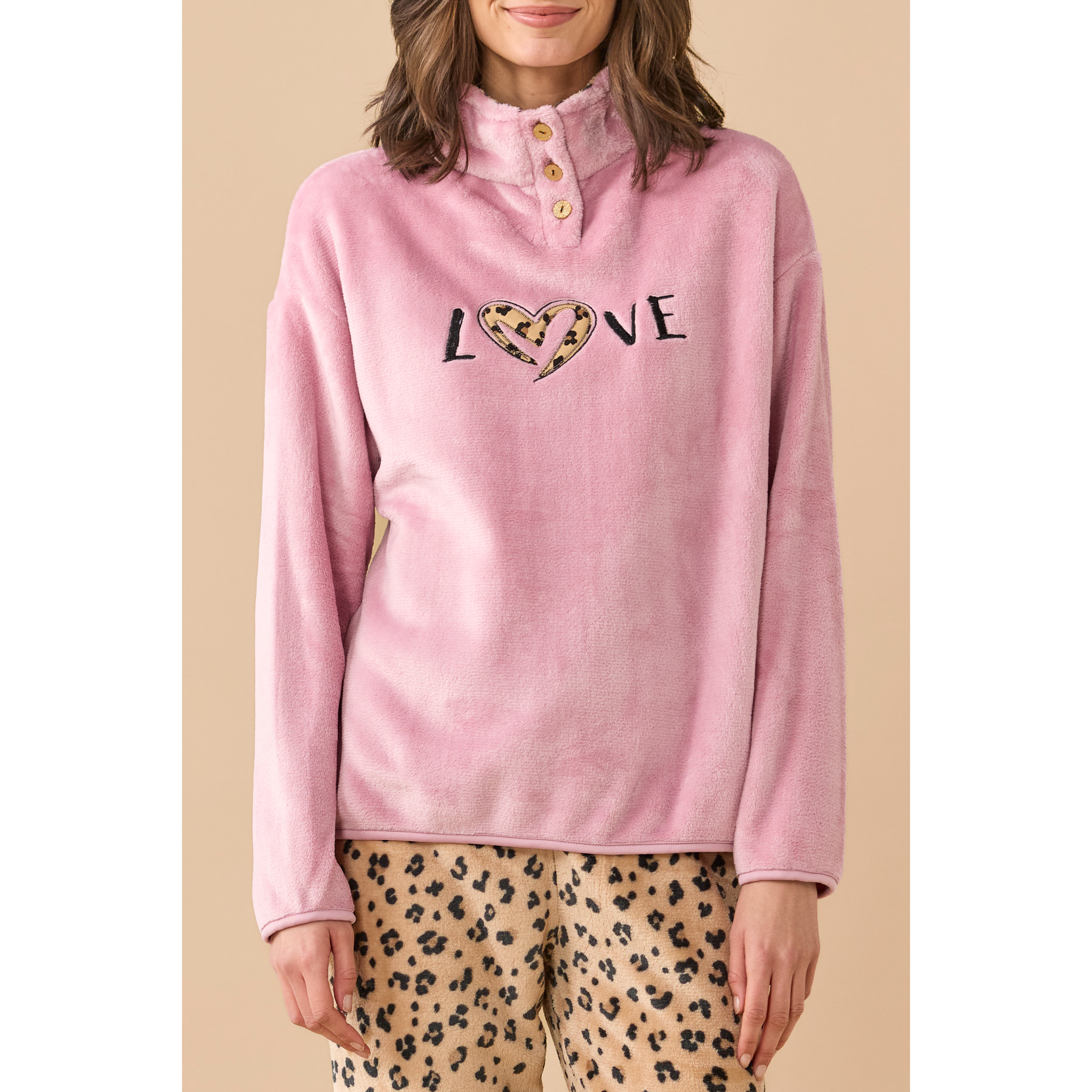 Pigiama donna coral articolo animalier. Noidinotte