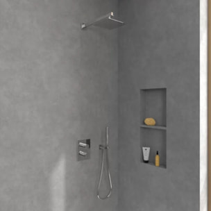 Douche de tête 200 Universal rectangle Chrome