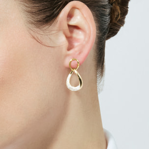Pendientes Syroth acabado oro amarillo 18k
