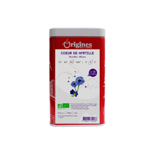 Thé Noir Bio - Au Coeur de Myrtille - Boîte Métal 100g