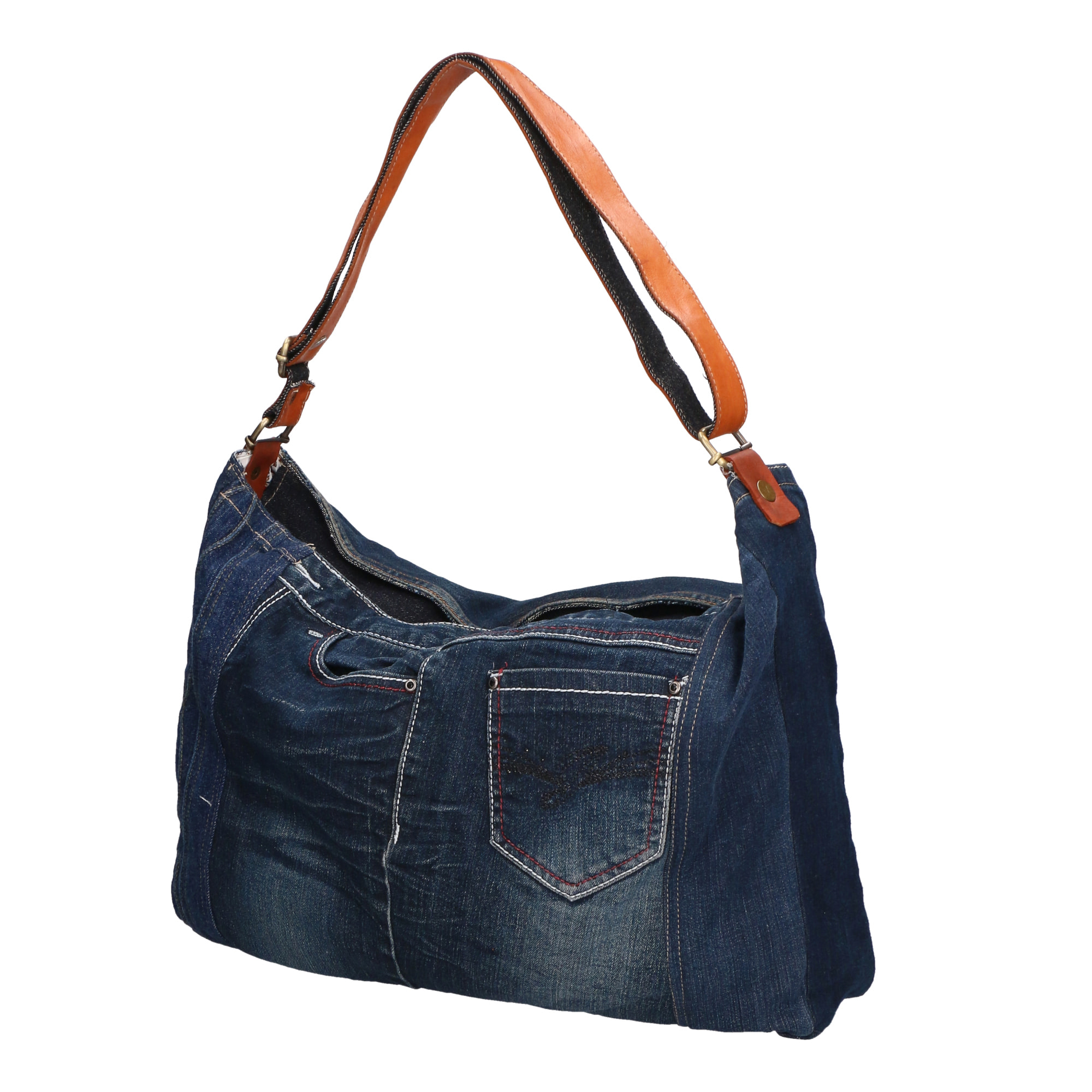 Borsa a spalla da Donna Jelena in Cotone Prodotto Vegano 48x37x10 cm