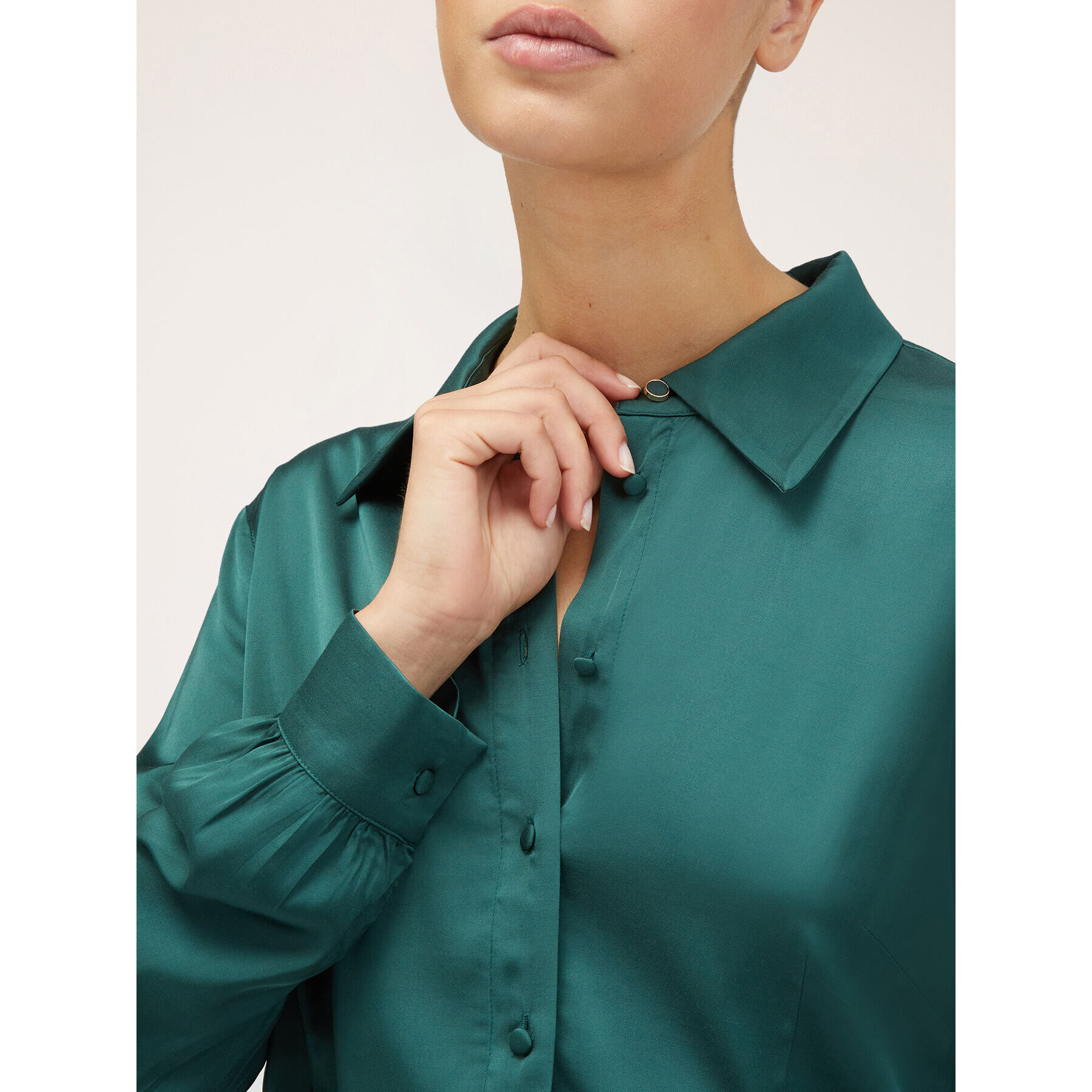 Motivi - Camicia satin - Verde