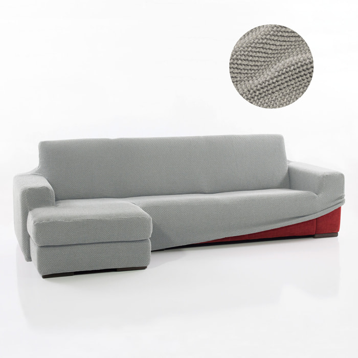 Funda para Chaise Longue izquierdo (visto de frente) brazo largo SÚPER ELÁSTICA modelo HELENA