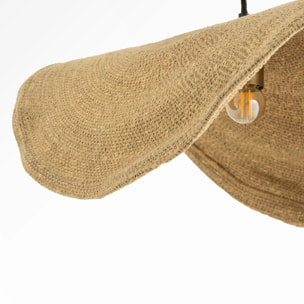Suspension en matière naturelle et métal 61 cm - Maho