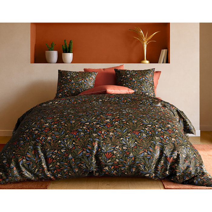 Parure Housse De Couette + 1 taie 100% coton 71fils Bogota