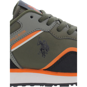 Sneakers U.S. Polo Assn. verde militare-nero