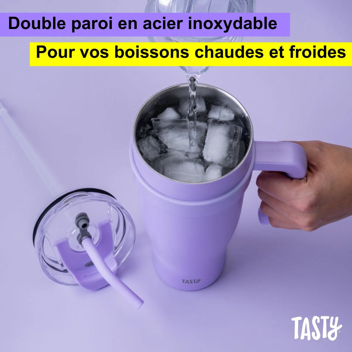 Gobelet isotherme 1200 ml lilas Tasty