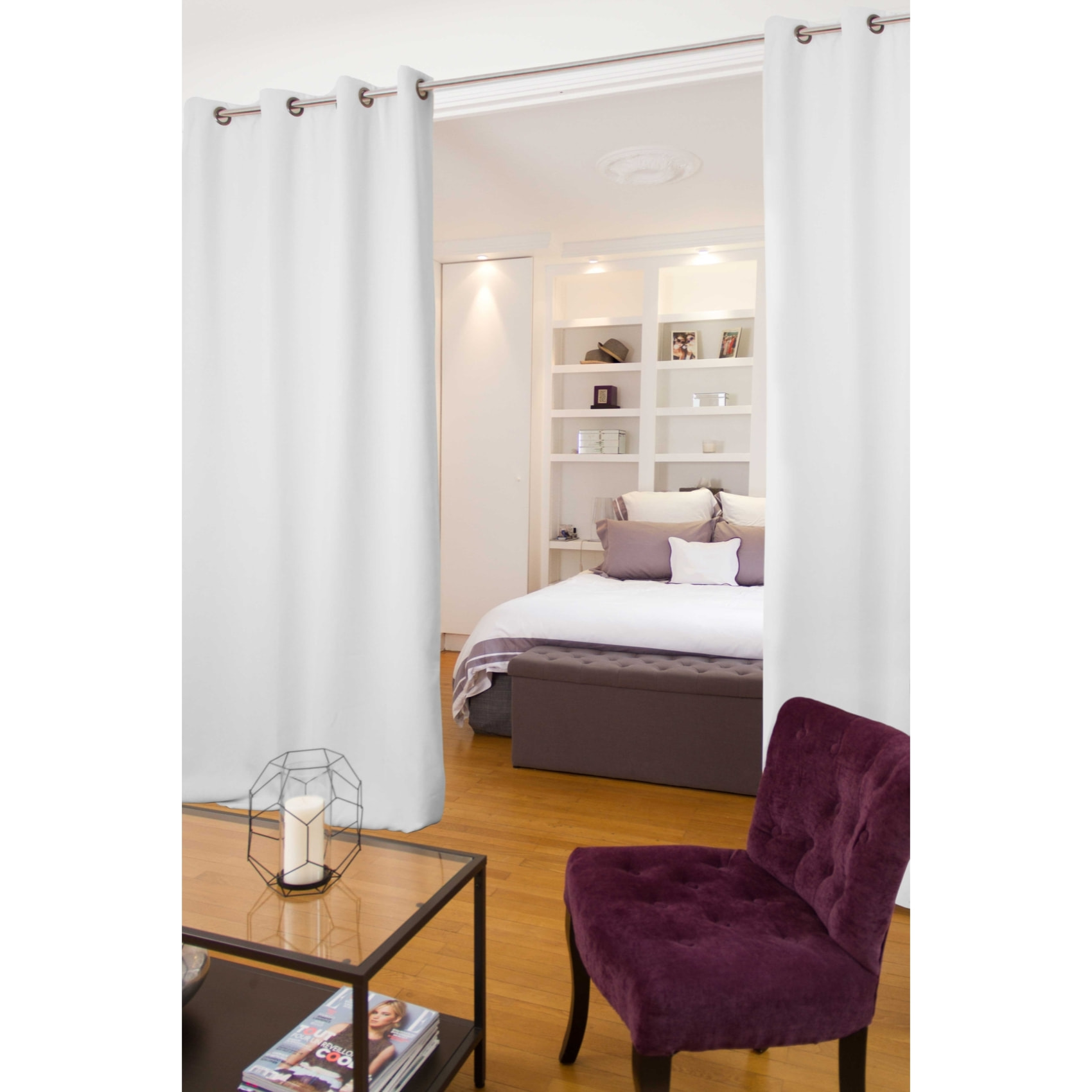 Rideau Séparateur de Pièce 'MOONDREAM' - Blanc