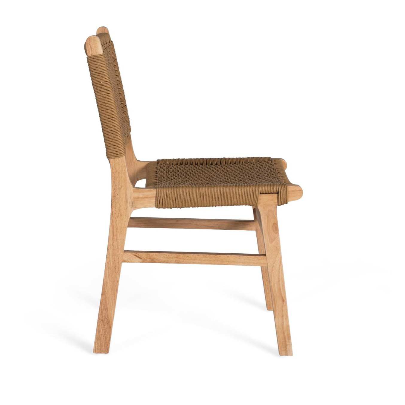 Silla de Madera de Caucho 50 Cm Estilo Contemporáneo
