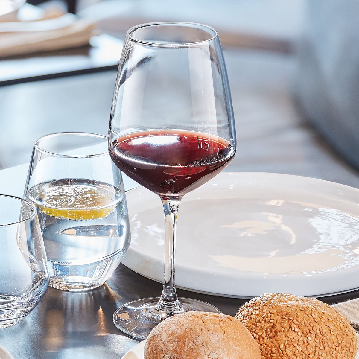 6 verres à pied 40cl