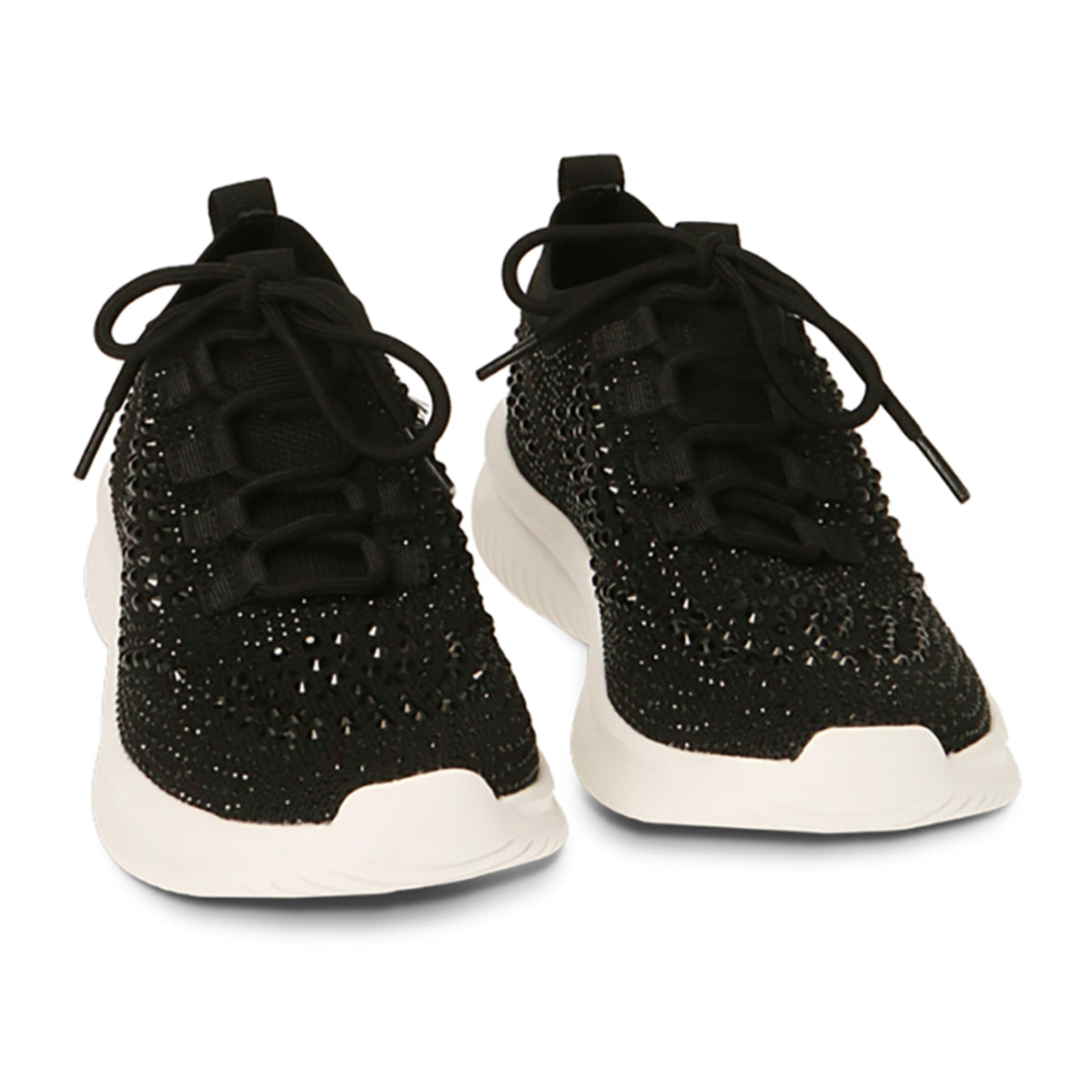 Slip-on nere con strass