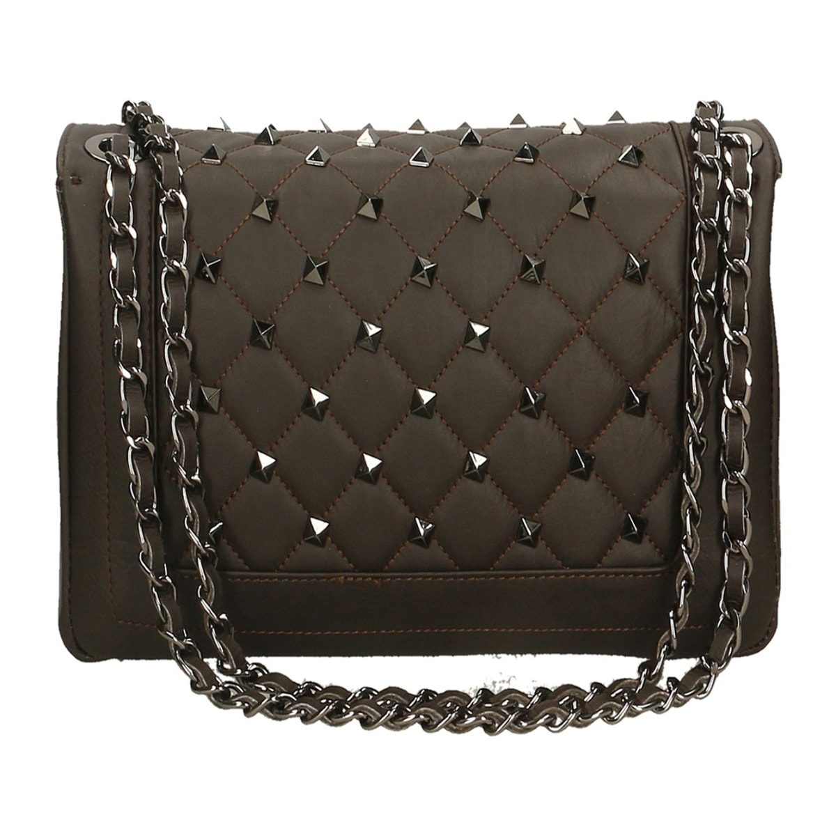 Borsa a spalla da donna Made in Italy - Modello Catania - Vera pelle - 13.0 x 22.0 x 7.0 cm