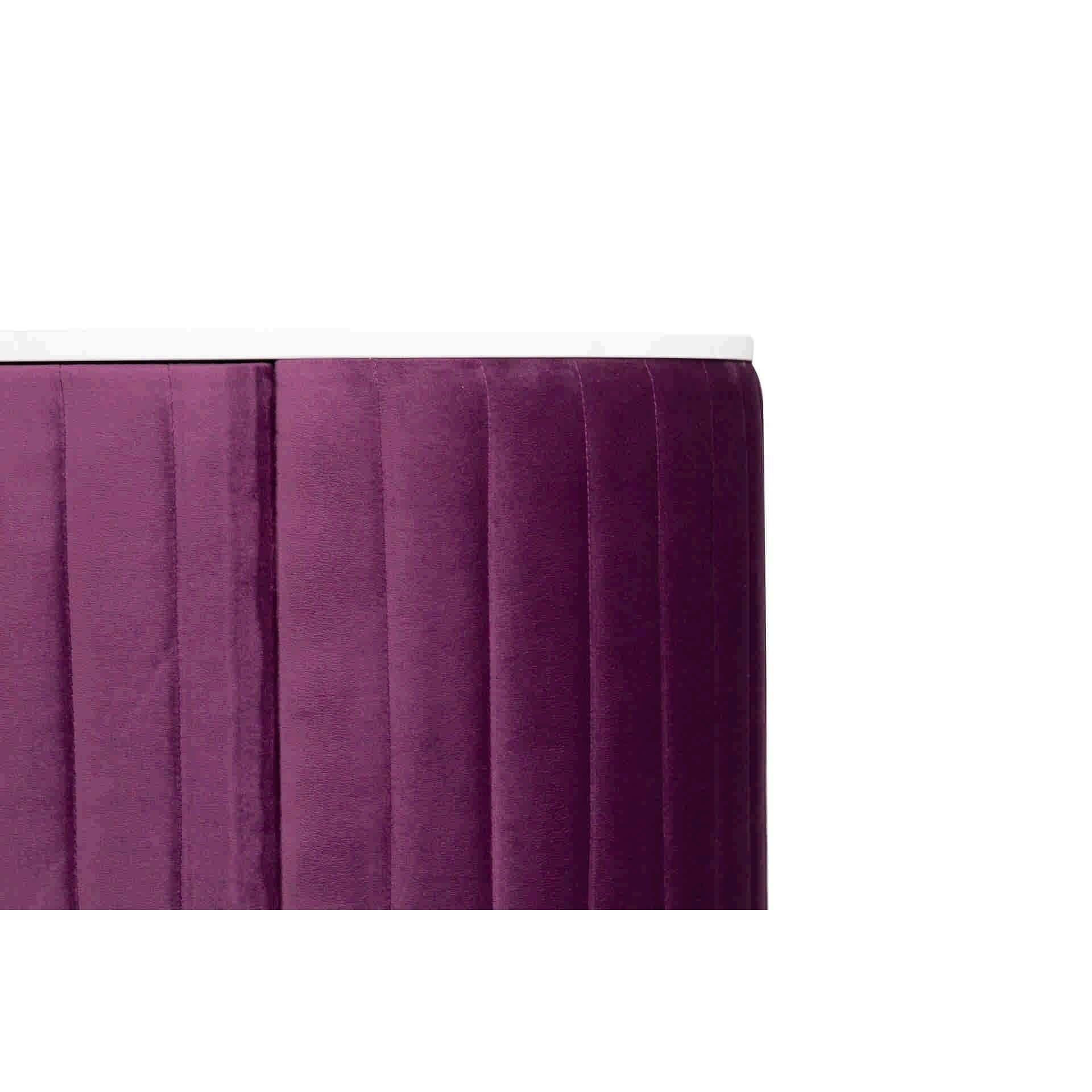 Aparador Velvet-marmol Morado-dorado 120x48x85 Cm