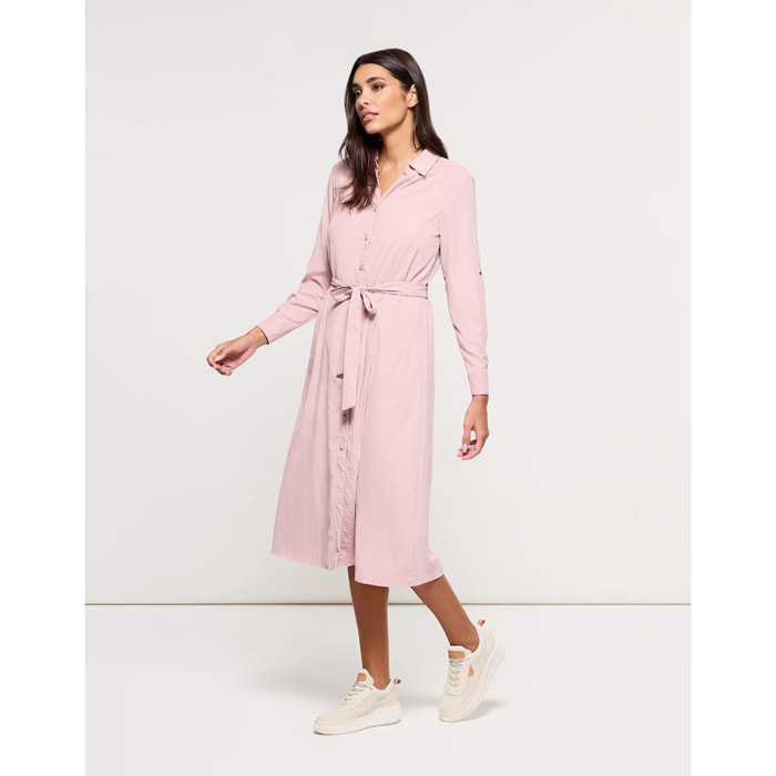 Vestido Midi Rosa Palo - Veronico