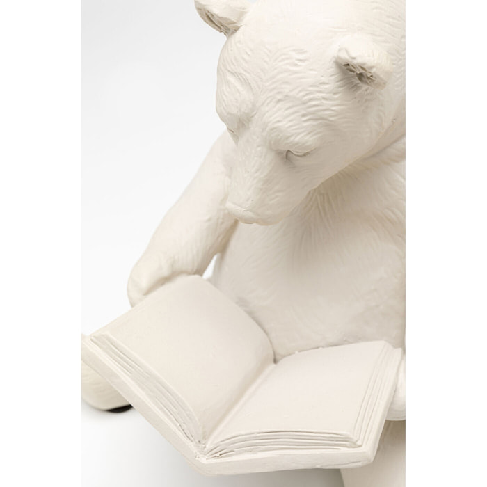 Déco ours lecture beige Kare Design
