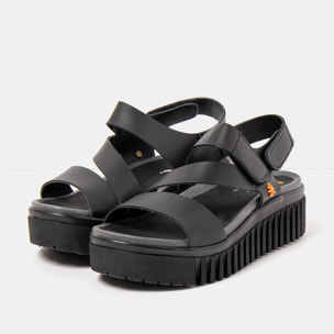 Sandalia de cuña 1573 NAPPA BLACK/BRIGHTON color Black