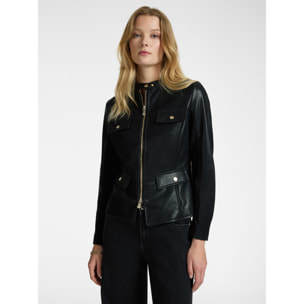 Elena Mirò - Giacca biker con tasche - Nero