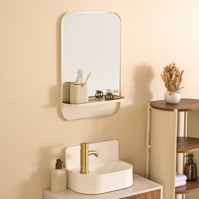Miroir Argileo rectangulaire 40x60cm beige
