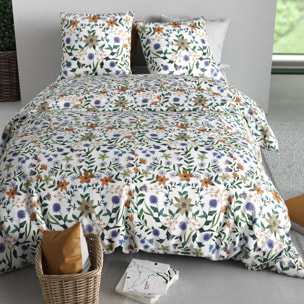 Parure housse de couette imprimé 100% coton - veitchs - vert