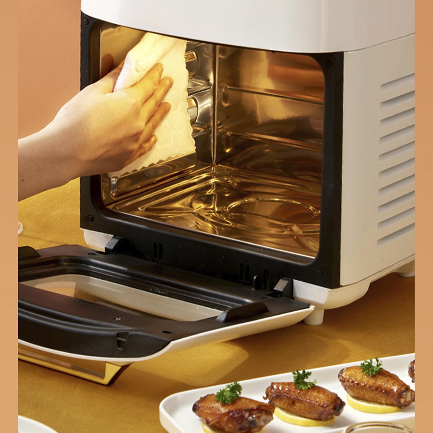 Friggitrice ad aria 2 in 1 con forno. 15 litri, 1800 W. Pannello touch, riscaldamento 3D, griglia antiaderente in acciaio inox.