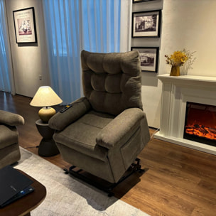 Sillón Relax Cosmo Lift Gris Tabaco