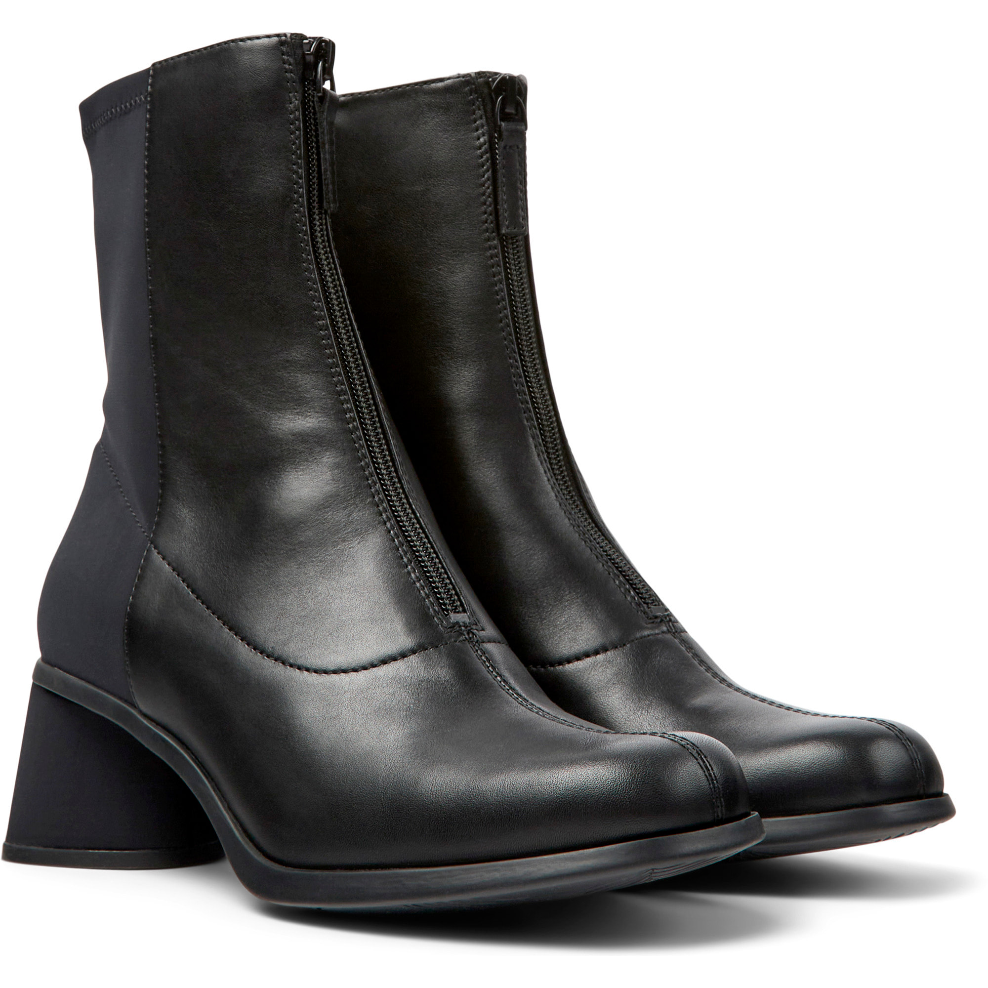 Botines - CAMPER Kiara - Negro - Cuero liso