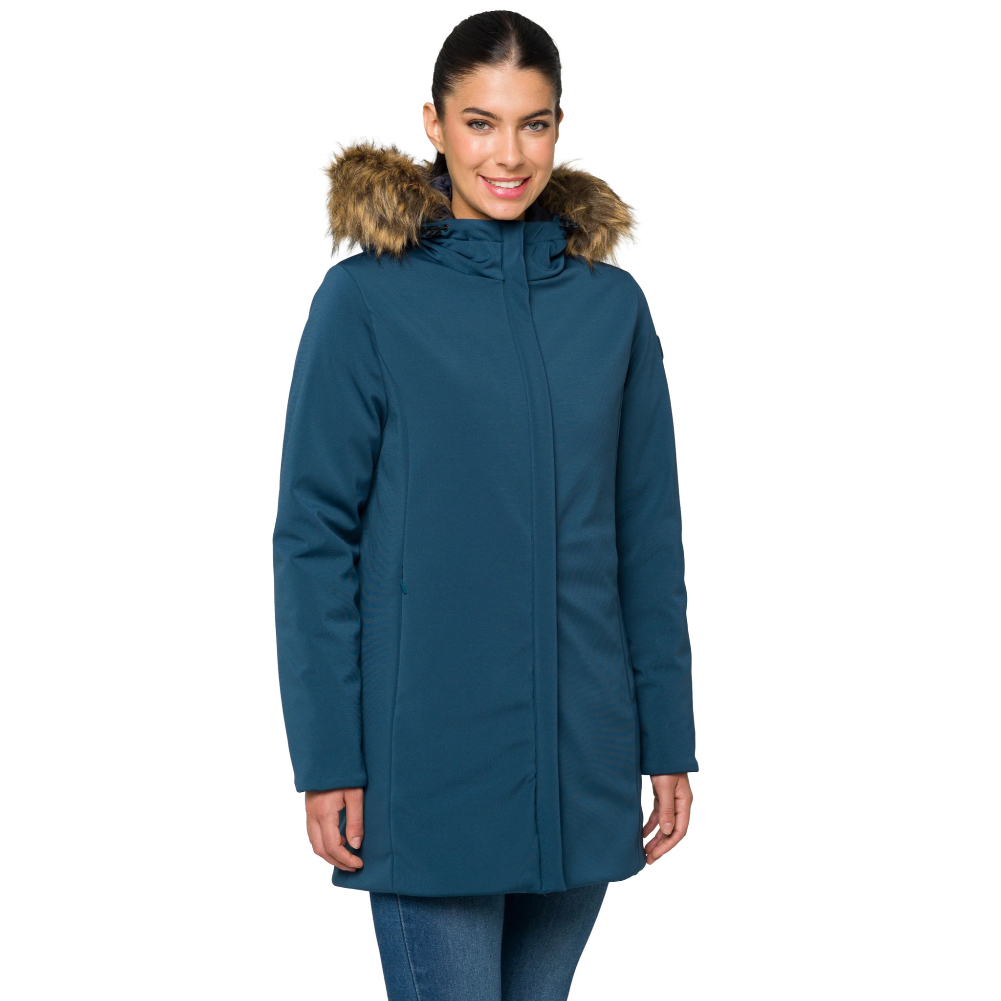 Parka DAHLIA imbottito impermeabile blu chiaro