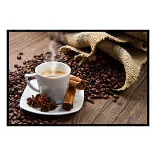 Affiche encadrée café gourmand Affiche + cadre en métal - Noir