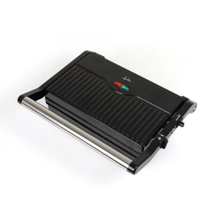 Parrilla eléctrica grill JATA JEGR1107 con placas rayadas (22,8 x 14,5 cm) antiadherentes 1000 W
