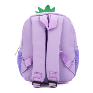 Mochila infantil con diseño de Uvas. Con hombreras acolchadas, transpirables y ajustables.