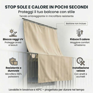 Tenda da sole a caduta in poliestere - PANNA