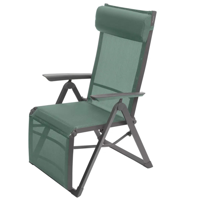 Fauteuil de jardin inclinable Decima Vert olive & Graphite