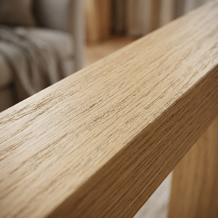 Barre d'extrémité MDF 120 cm pour panneaux acoustiques intérieurs SATAKUPANNON612, décor chêne naturel (SATAKUPANNONKL12)