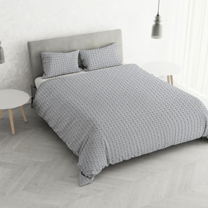 PARURE COPRIPIUMINO PRINTED COLORS, 100% Cotone, Made in Italy - FLOYD FUMO